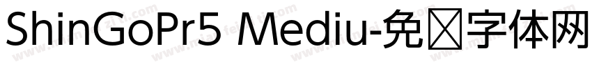 ShinGoPr5 Mediu字体转换